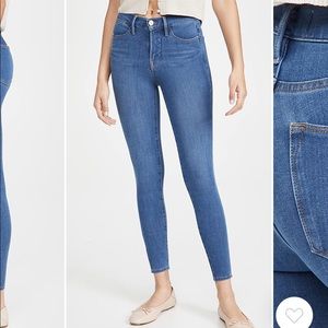 FRAME Le High Skinny Jeans, color Inez, size 25, new with tags